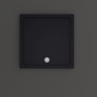 Douchebak BWS Dana Vierkant Cast Marble 90x90 cm Zelfdragend Mat Zwart - thumbnail