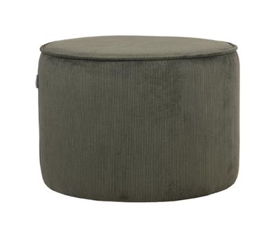 LABEL51 Poef 'Tibo' Rib, kleur Army Green