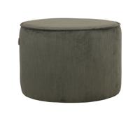 LABEL51 Poef 'Tibo' Rib, kleur Army Green - thumbnail