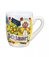 Cartoonmok 50 jaar vrouw - thumbnail