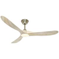 CasaFan ECO GENUINO-L 152 MG-NT Plafondventilator 16.5 W (Ø x h) 1520 mm x 340 mm Messing Met afstandsbediening, Met wintermodus - thumbnail