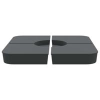 4-delige Set parasolvoeten voor kruisvoet parasol 100 kg PP - thumbnail