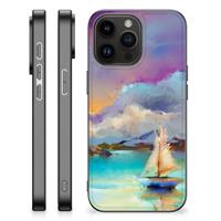 Kleurrijke Telefoonhoesje iPhone 15 Pro Max Boat - thumbnail