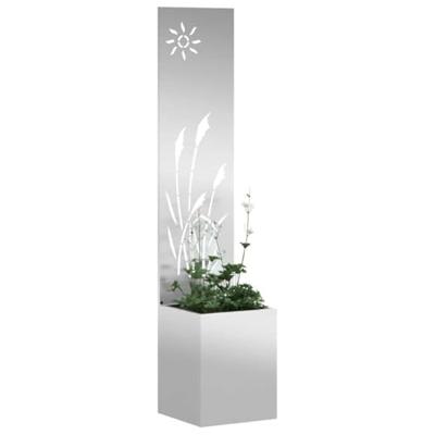 VidaXL Tuin privacy screen zilver 32 x 140 cm gegalvaniseerd staal VidaXL Tuin privacy screen zilver 32 x 140 cm gegalvaniseerd staal