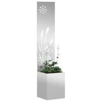 VidaXL Tuin privacy screen zilver 32 x 140 cm gegalvaniseerd staal - thumbnail
