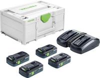 Festool SYS 18V 4x4,0/TCL 6 DUO Energie-set 18V in Systainer - 577104 - thumbnail