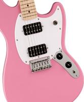Squier Sonic Mustang HH MN Flash Pink elektrische gitaar - thumbnail