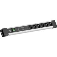 Bachmann BM005924 Overspanningsveilige stekkerdoos Grijs, Zwart Randaarde stekker 1 stuk(s) - thumbnail