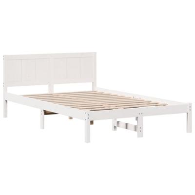 Bedframe Wit 120 x 190 cm Massief grenenhout