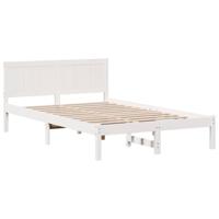 Bedframe Wit 120 x 190 cm Massief grenenhout - thumbnail