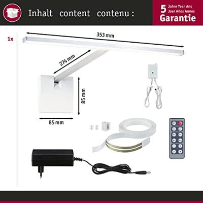 Paulmann Xana SET 95577 LED-schilderijlamp 5.5 W LED Aluminium (geborsteld) Paulmann Xana SET 95577 LED-schilderijlamp 5.5 W LED Aluminium (geborsteld)
