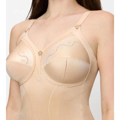 Body Doreen - Corselet - Cotton 01 BS - Klassieke corrigerende body - Spaghetti bandjes - Correctie shapewear - DS10005178 - Huidskleur- Corrigerend