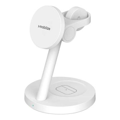 Mobilize 3in1 Charger Station MagSafe Compatible 25W Qi2.2 White