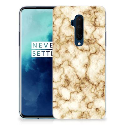 OnePlus 7T Pro | TPU | Siliconen hoesje | Marmer Goud OnePlus 7T Pro | TPU | Siliconen hoesje | Marmer Goud