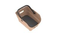 Fietsmand Basil Cento Neo MIK achter 46 x 23 x 14 cm - zand - thumbnail