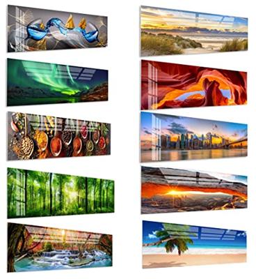 Acrylglas Schilderij - Rots zon - 90x60cm