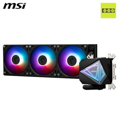 MSI mag coreliquid i360 waterkoeling (zwart, 4-pin pwm fan-connector)