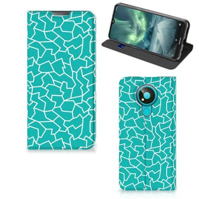 Nokia 3.4 | Bookcase | Cracks Blue