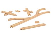 lupilu Houten treinbaanset (Railspoor set) - thumbnail