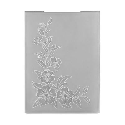 Nellie's Choice • 3d embossing folder hoek bloemen 10,5x10,5cm