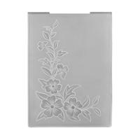 Nellie's Choice • 3d embossing folder hoek bloemen 10,5x10,5cm - thumbnail