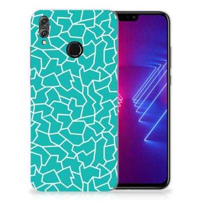 Honor 8X Hoesje maken Cracks Blue Honor 8X Hoesje maken Cracks Blue