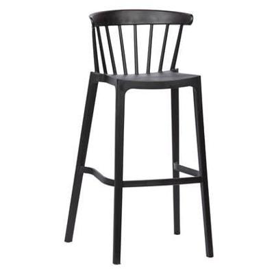 WOOOD Barkruk Bliss - Zwart (zithoogte 77cm) WOOOD Barkruk Bliss - Zwart (zithoogte 77cm)