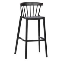 WOOOD Barkruk Bliss - Zwart (zithoogte 77cm) - thumbnail