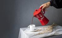 Italiaanse Koffiepot Bialetti MOKA EXCLUSIVE Rood Aluminium 3 Koppar - thumbnail
