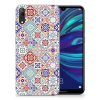 Huawei Y7 Pro (2019) TPU Siliconen Hoesje Tiles Color - thumbnail