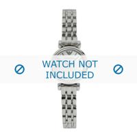 Armani horlogeband AR1688 Roestvrij staal (RVS) Zilver 10mm - thumbnail