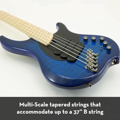 DR Strings Dragon Skin+ Coated Multi-Scale Tapered 30-125 St. Steel voor 6-snarige elektrische basgitaar