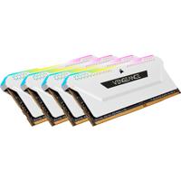 Corsair CMH32GX4M4D3600C18W Werkgeheugenmodule voor PC DDR4 32 GB 4 x 8 GB 3600 MHz 288-pins DIMM CL18 CMH32GX4M4D3600C18W - thumbnail
