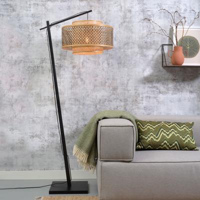 GOOD&MOJO Vloerlamp 'Bhutan' Large, Bamboe, kleur Naturel/Zwart GOOD&MOJO Vloerlamp 'Bhutan' Large, Bamboe, kleur Naturel/Zwart