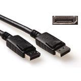 ACT AK3981 4K DisplayPort kabel | Male/Male | Power Pin 20 aangesloten | Zwart | 3 meter