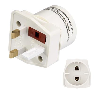 Hama Gemenebest-adapter (Gibraltar, Groot-Brittannië, Hongkong, Indonesië, Kenia, Maleisië, Malta, Singapore) wit