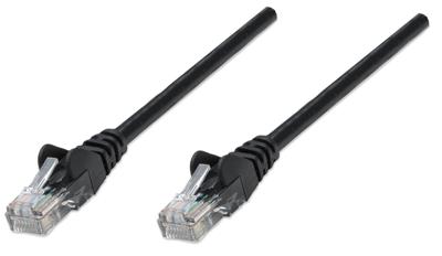 Intellinet 347440 RJ45 Netwerkkabel, patchkabel CAT 5e U/UTP 0.25 m Zwart 1 stuk(s)