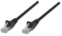 Intellinet 347440 RJ45 Netwerkkabel, patchkabel CAT 5e U/UTP 0.25 m Zwart 1 stuk(s) - thumbnail