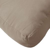 Palletkussens 2 st oxford stof taupe - thumbnail