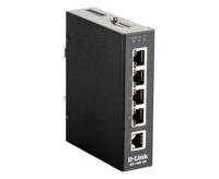 D-LINK DIS-100G-5W 5-poorts Unmanaged Industrie Switch met 5 x 10/100/1000BaseTX poorten - thumbnail