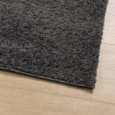 VidaXL Vloerkleed pamplona shaggy hoogpolig modern 80x250 cm antraciet