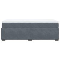 Boxspring met matras fluweel donkergrijs 80x200 cm - thumbnail