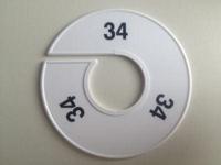 Maatring 11cm wit/zwart 34 - thumbnail