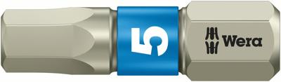 Wera 3840/1 TS Bits Zeskant, RVS, Hex-Plus, 3.0 x 25 mm - 1 stuk(s) - 05071073001 Wera 3840/1 TS Bits Zeskant, RVS, Hex-Plus, 3.0 x 25 mm - 1 stuk(s) - 05071073001