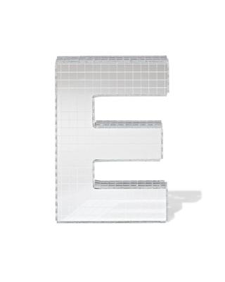 HEMA Discoletter E 10x9x10cm (zilver)