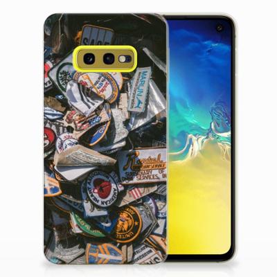 Samsung Galaxy S10e | Siliconen hoesje | met foto Badges Samsung Galaxy S10e | Siliconen hoesje | met foto Badges