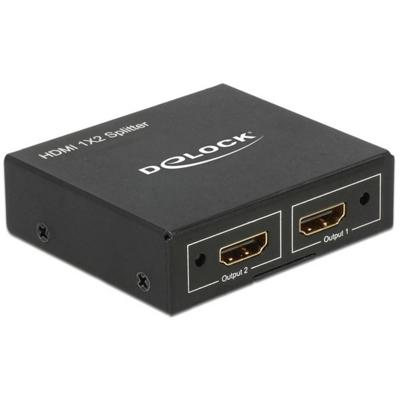 Delock 87701 HDMI-splitter 1 x HDMI in > 2 x HDMI uit 4K Delock 87701 HDMI-splitter 1 x HDMI in > 2 x HDMI uit 4K