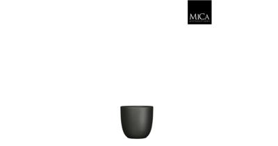 Mica Decorations bloempot Tusca rond 8,5x7,5 cm zwart mat Mica Decorations bloempot Tusca rond 8,5x7,5 cm zwart mat