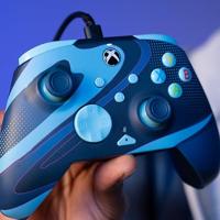 PDP Gaming Rematch Wired Controller - Blue Tide Glow in the Dark - thumbnail