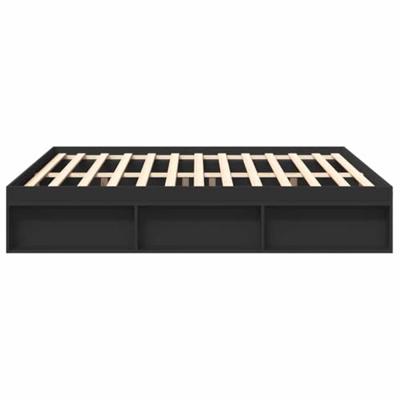 Bedframe zwart 200x200 cm